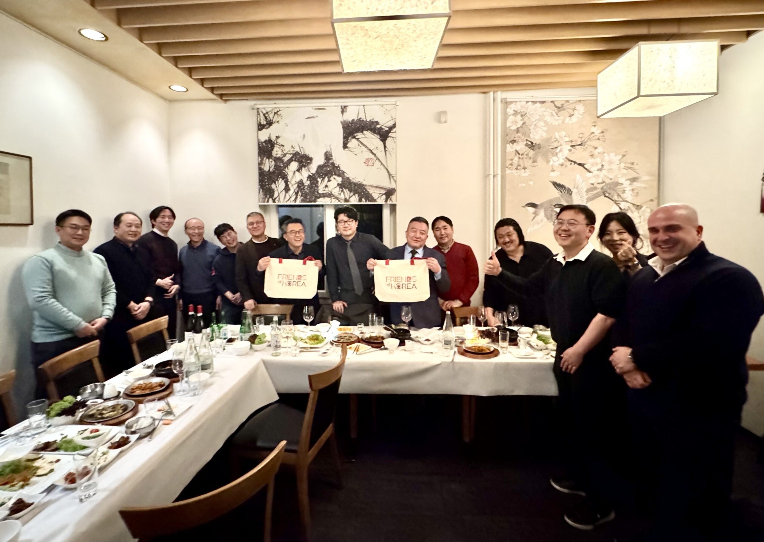 K-Initiative Coordination Meeting participants at the networking dinner in Zürich