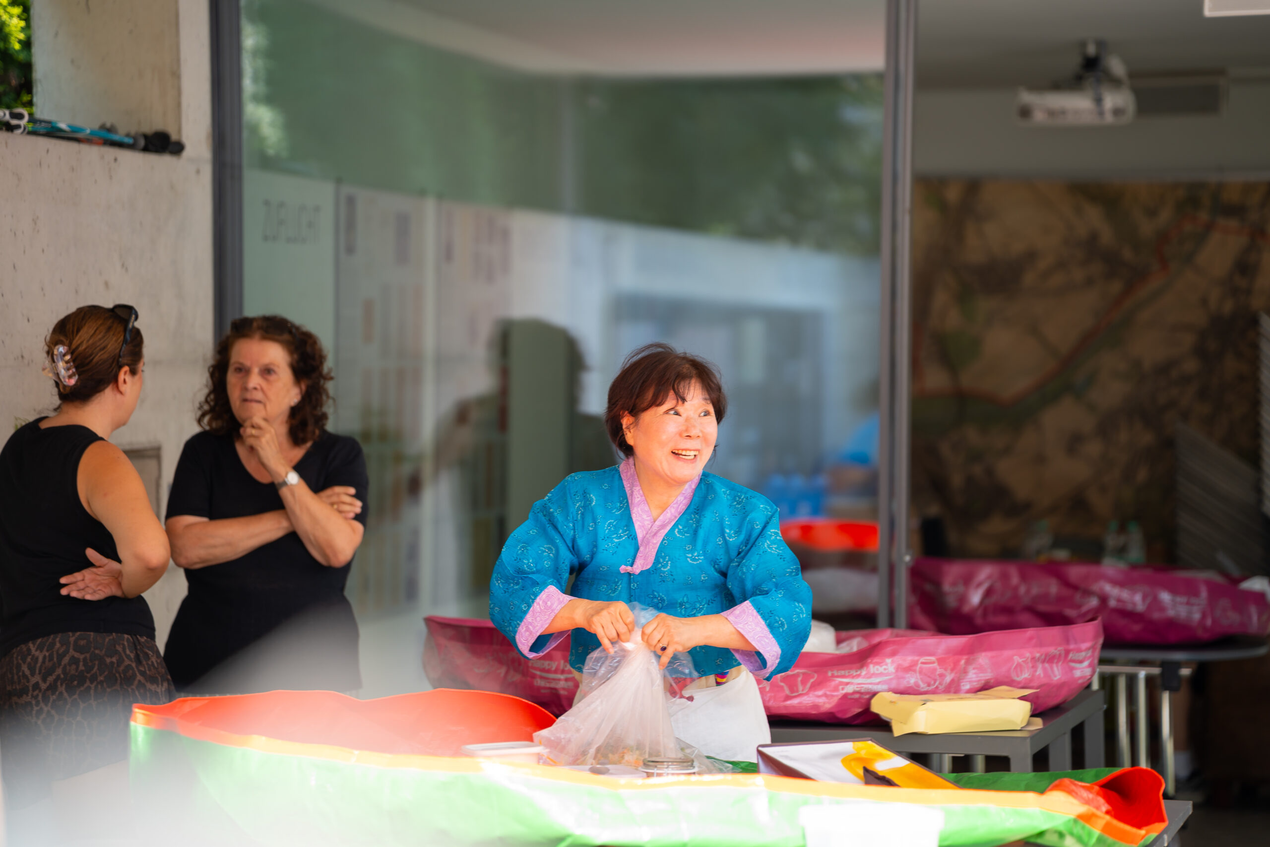 Yanghui preparing in hanbok